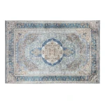 Madame Coco - Merci Shiny Effect Velvet Carpet - Turquoise - مدام كوكو