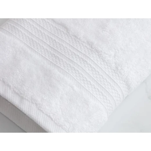 Madame Coco - Bamboo Face Towel, White - مدام كوكو - Image 2