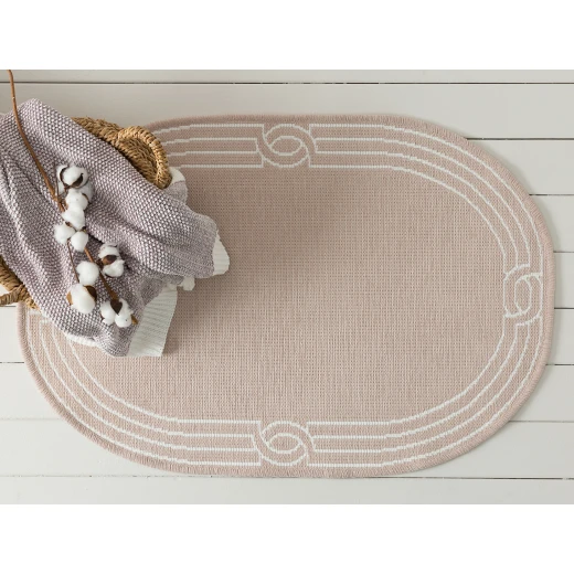 Madame Coco - Egebella Double Face Rug Oval, Powder
