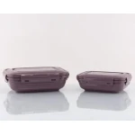 Madame Coco - 2-piece Rectangular Storage Container - Dark Damson - مدام كوكو