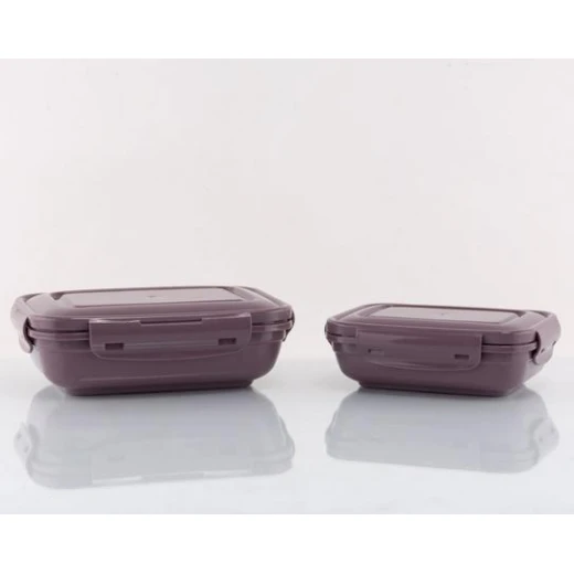 Madame Coco - 2-piece Rectangular Storage Container - Dark Damson Madame Coco - 2-piece Rectangular Storage Container - Dark Damson