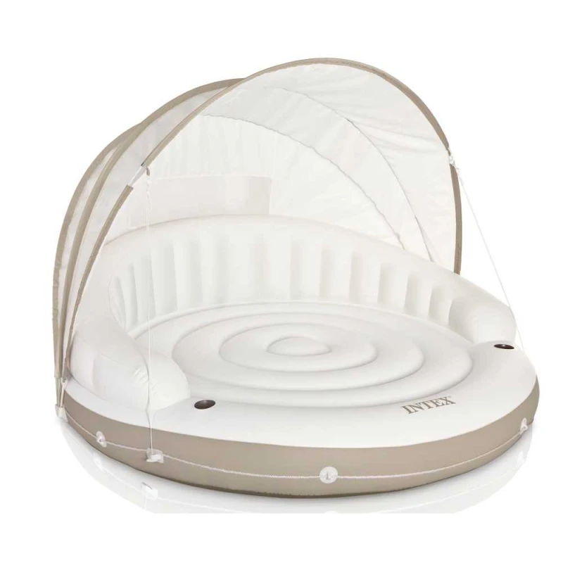 Intex Family Lounge Swimming Island With Sun Canopy - انتكس