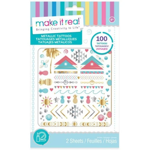 Make it Real Metallic Tattoos Pink Make it Real Metallic Tattoos Pink