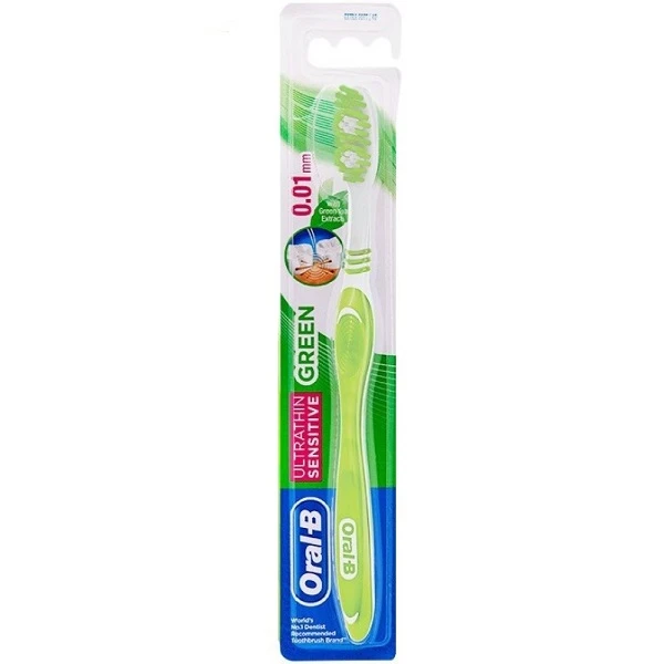 Oral-B Toothbrush Ultrathin Green 1pc - اورال بي