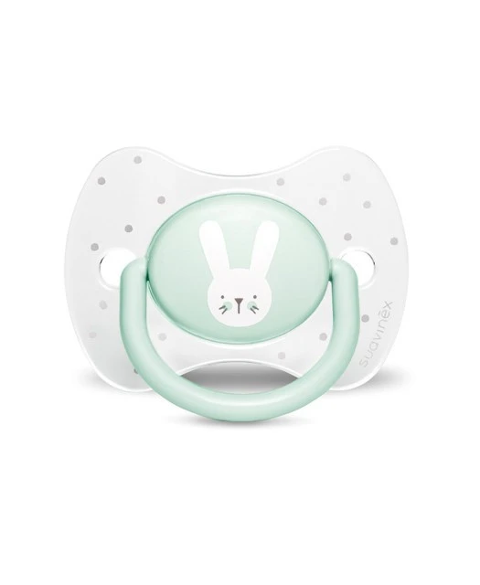Suavinex Prem Phy Soother S Rabbit  0-6 m Green - سوافينكس