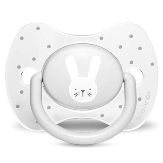 Suavinex Premium Soother S Rabbit 0-6 m Grey Suavinex Premium Soother S Rabbit 0-6 m Grey