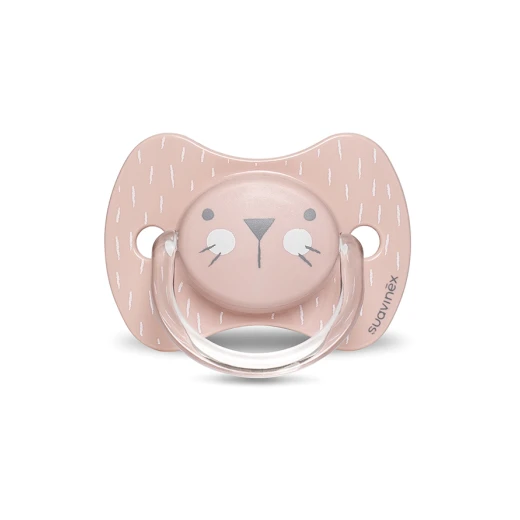 Suavinex Physiological Silicone Soother S Whiskers 0-6 m Pink Suavinex Physiological Silicone Soother S Whiskers 0-6 m Pink