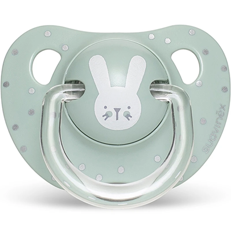Suavinex Evolution Anatomical Pacifier 0-6M, Green Rabbit - سوافينكس