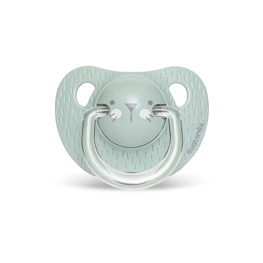 Suavinex Evolution Anatomical Pacifier 0-6M, Green Whiskers Suavinex Evolution Anatomical Pacifier 0-6M, Green Whiskers