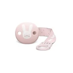 Suavinex Pacifier clip with HYGGE Ribbon Pink Rabbit - سوافينكس