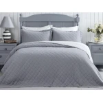 Madame Coco - Therron Vintage Double Bed Linen With Wash - Gray - مدام كوكو