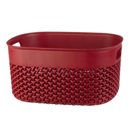 Madame Coco - Curvy Knit Large Basket - Carmen Red - مدام كوكو - Image 2