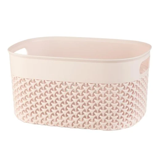 Madame Coco - Curvy Knit Small Basket - Soft Powder - مدام كوكو - Image 2