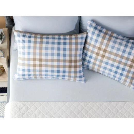 Madame Coco - Chantal Ranforce Double Linen Set - Gray / Beige Madame Coco - Chantal Ranforce Double Linen Set - Gray / Beige