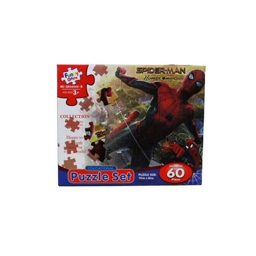 Funny Game Spider-Man Educational Puzzle Set 60 PCS Funny Game Spider-Man Educational Puzzle Set 60 PCS