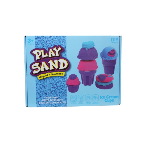 Play Sand, Magical & Mouldable, Ice Cream Cups