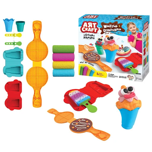 Art Craft Waffle & Ice Cream Dough Set 200g - Art Craft - Image 3
