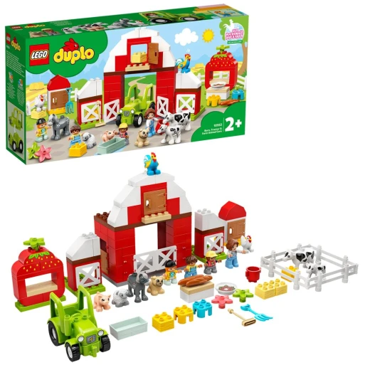 Lego - Duplo Barn, Tractor And Farm Animal Car 97 Pieces - ليجو - Image 2