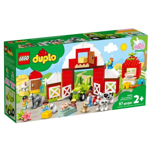 Lego - Duplo Barn, Tractor And Farm Animal Car 97 Pieces Lego - Duplo Barn, Tractor And Farm Animal Car 97 Pieces