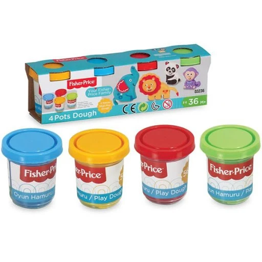 Fisher Pirice 4 Piece Play Dough 224 gr