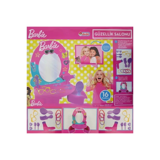 Dede Barbie Beauty Salon Play Set with 16 Pieces Accessories Dede Barbie Beauty Salon Play Set with 16 Pieces Accessories