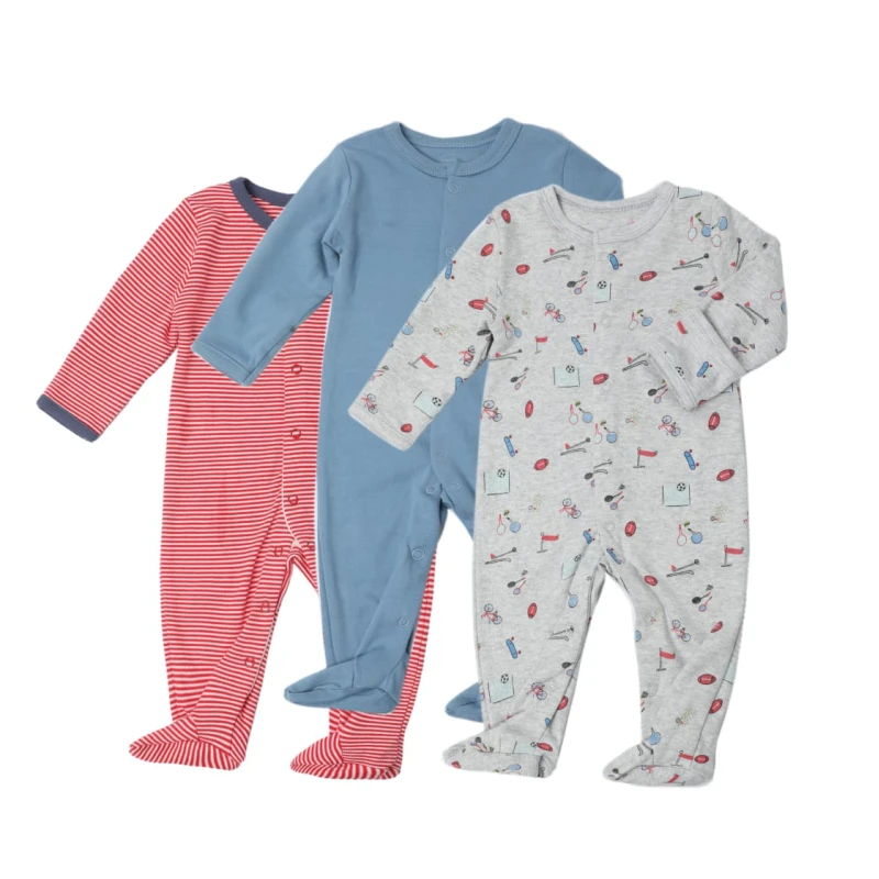 Colorland - (2) Baby Romper 3 Pieces In One Pack - 3-6 Months - كولورلاند