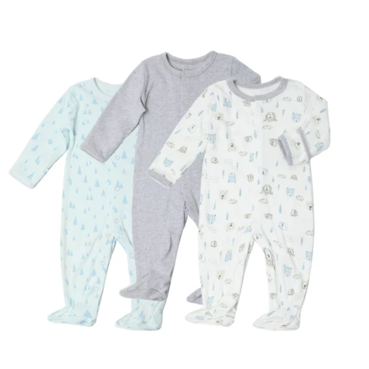 Colorland - Baby Romper 3 Pieces In One Pack - 0-3 Months Colorland - Baby Romper 3 Pieces In One Pack - 0-3 Months
