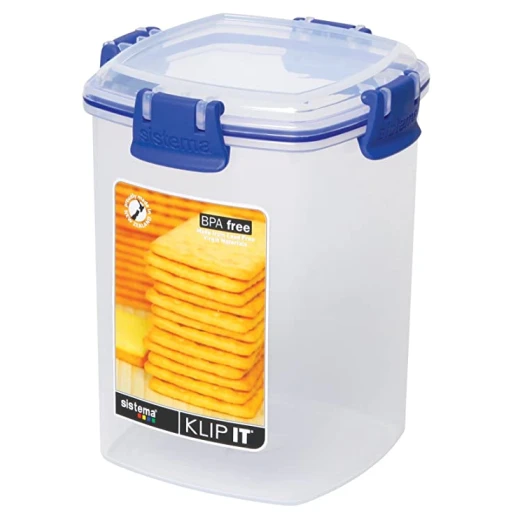 Sistema Klip It Cracker Biscuit Food Storage  900ml - Clear