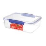 Sistema Klip It Food Storage Container Clear With Blue Clips 2 Liter - سيستما