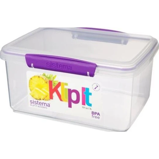 Sistema Rectangular Food Container, 5 Liter, Assorted Colors, One Container - سيستما - Image 5
