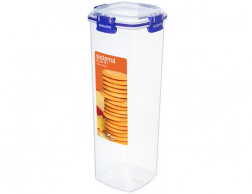Sistema Klip It Cracker Biscuit Food Storage ,large 1.8 L -Clear Sistema Klip It Cracker Biscuit Food Storage ,large 1.8 L -Clear