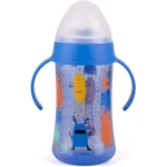 Suavinex Bottle Handles Non Spill Spout 270ml +4m Blue - سوافينكس