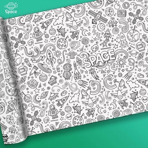 ملصق تلوين عملاق - فضاء - مفكرة - Image 2