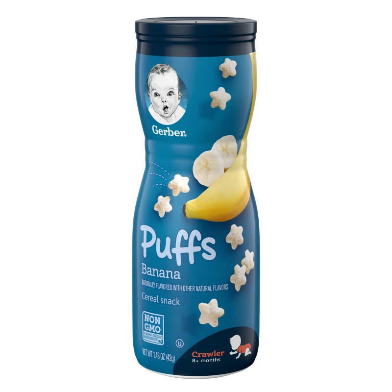 Gerber Puffs Banana Cereal Snack - جيربر