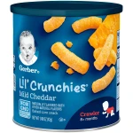 Gerber Lil Crunchies 42g Mild Cheddar - جيربر