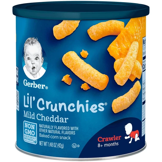 Gerber Lil Crunchies 42g Mild Cheddar Gerber Lil Crunchies 42g Mild Cheddar