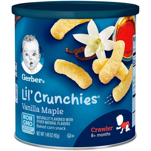 Gerber Lil Crunchies 42g Vanilla Maple Gerber Lil Crunchies 42g Vanilla Maple