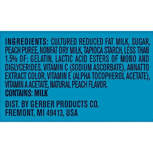 Gerber Yogurt Melts Freeze-Dried Yogurt Snack made with real fruit, Peach - جيربر - Image 3