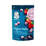 Gerber Yogurt Melts Freeze-Dried Yogurt Snack made with real fruit, Strawberry - جيربر