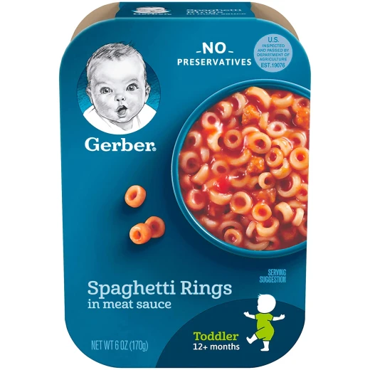 Gerber Spaghetti Rings In Meat Sauce 170g Gerber Spaghetti Rings In Meat Sauce 170g