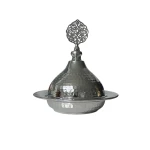 Mid 19th Century Silver Plated Candy Bowl with Lid Vase