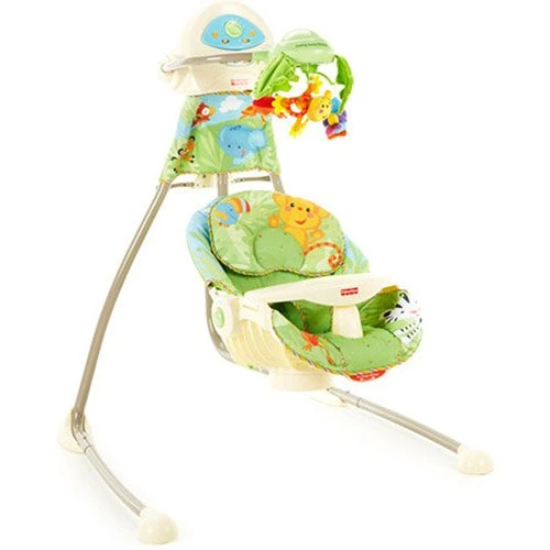 Fisher-Price - Rainforest Open-Top Cradle Swing - فيشر برايس - Image 2