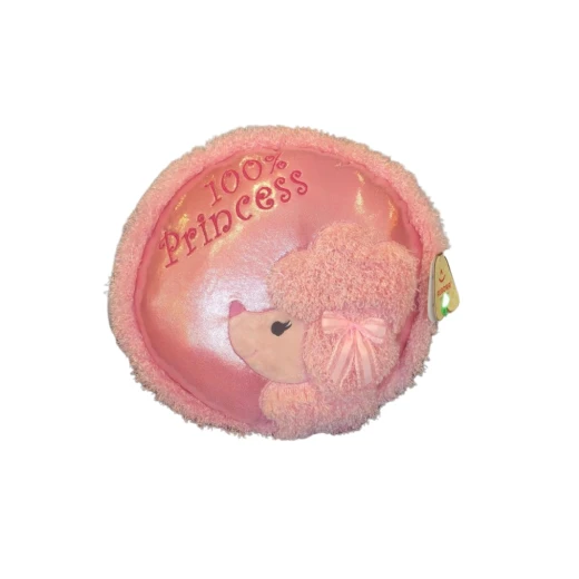 100% Princess Round Pink Pillow