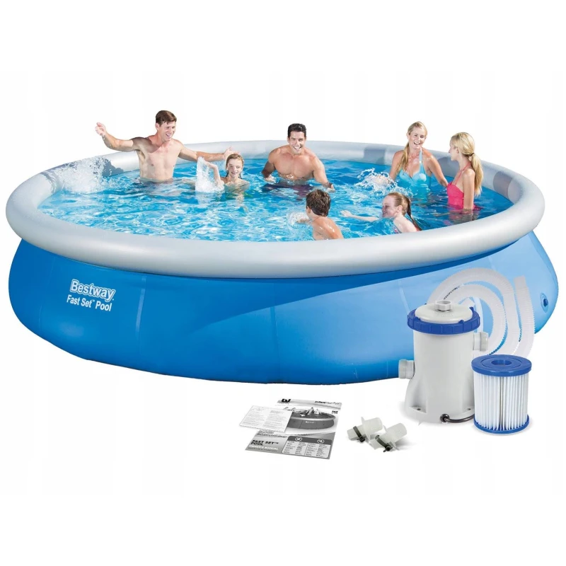 Bestway Fast Set Pool Set 4.57m x 84cm - بيست واي