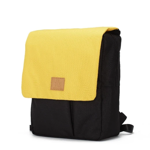 My Bag's Backpack Reflap Eco Black / Yellow My Bag's Backpack Reflap Eco Black / Yellow