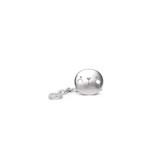 Suavinex Pacifier clip with HYGGE Ribbon Grey Kitten