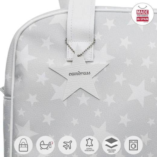 Cambrass - Diaper Bag Prome Etoile Grey - كامبراس - Image 3