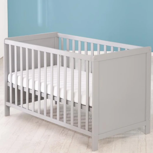 Extra Bed, 60 X 120 Cm, Taupe, Adjustable, 5 Slip Rungs, Incl. Slatted Base & Mattress - تراما بيبي - Image 2