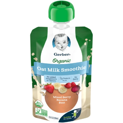 GERBER Organic Out Milk Smoothie Mixed Berry Banana Beet GERBER Organic Out Milk Smoothie Mixed Berry Banana Beet