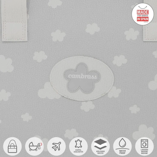 Cambrass - Maternity Bag Prome Nube Grey - كامبراس - Image 2